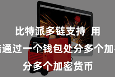 比特派多链支持  用户不错通过一个钱包处分多个加密货币