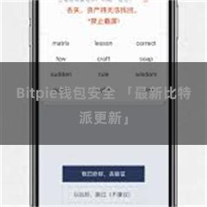 Bitpie钱包安全 「最新比特派更新」