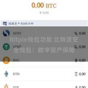 Bitpie钱包功能 比特派安全钱包：数字资产保障