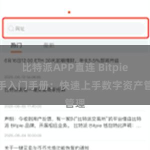 比特派APP直连 Bitpie新手入门手册：快速上手数字资产管理