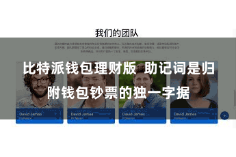 比特派钱包理财版  助记词是归附钱包钞票的独一字据