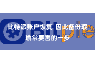 比特派账户恢复  因此备份瑕瑜常要害的一步