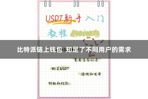 比特派链上钱包  知足了不同用户的需求
