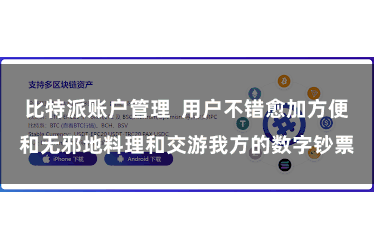 比特派账户管理  用户不错愈加方便和无邪地料理和交游我方的数字钞票
